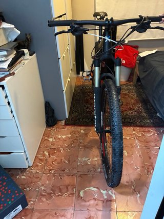 Bicicleta Btwin Montaña Negra/Naranja