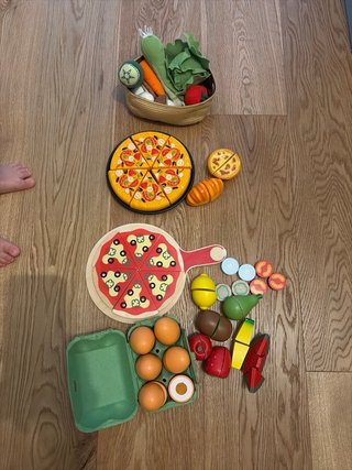 Cocina de juguete con accesorios