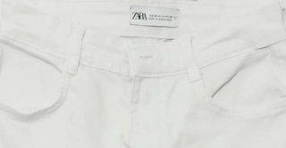 Zara Jeans Blancos Mujer