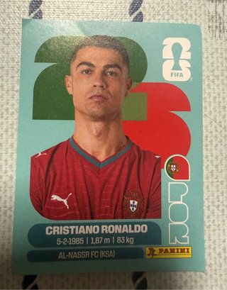 Cromo Mundial Cristiano Ronaldo FIFA