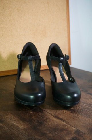 Zapatos Clarks Tacón Piel Negra Talla 39
