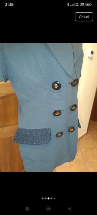Giacca Gai Mattiolo Couture donna tg 46 blu