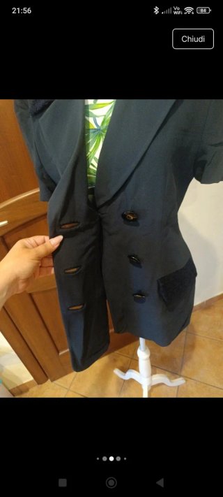 Giacca Gai Mattiolo Couture donna tg 46 blu
