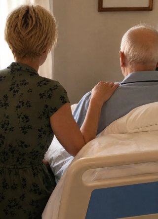 Cuidadora de ancianos y convalecientes