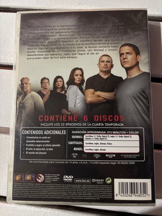 Prison Break - Cuarta Temporada DVD