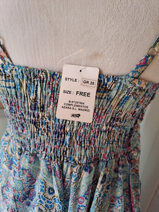 Vestido boho seda T.Única