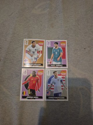 4 cromos extra Mundial 2026
