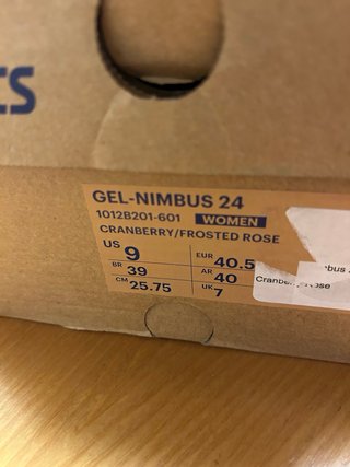 Zapatillas Asics Nimbus 24 Rojas