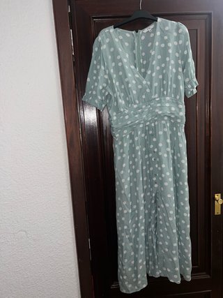 Vestido Fórmula Joven lunares verde