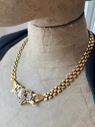 Collana Vintage Anni '80 Oro e Perla