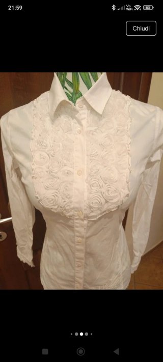 Camicia Richmond donna tg S con rose