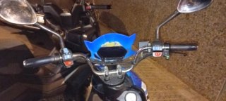 Ciclomotor Eléctrico Scooter Azul y Blanco