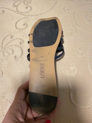 Sandalias Loewe Azul imitqcion utilizadas 30 min
