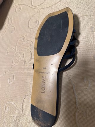 Sandalias Loewe Azul imitqcion utilizadas 30 min