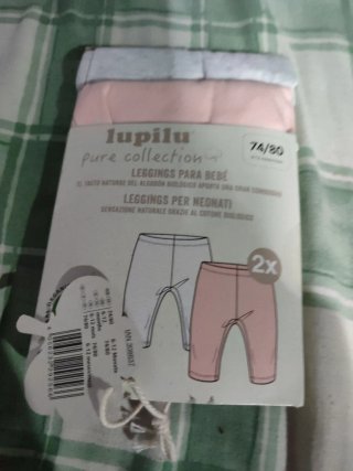 Lupilu Leggings Bebé 6-12 meses (2 uds)