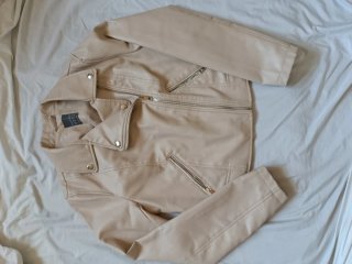 Chaqueta Biker Beige Primark