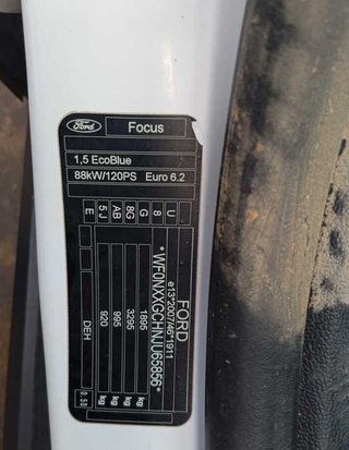 Airbag cortina delantero derecho ford focus 442832