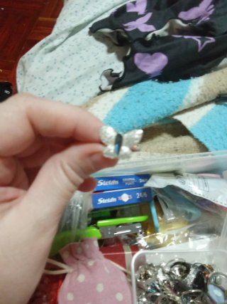 Anillo de plata con forma de mariposa