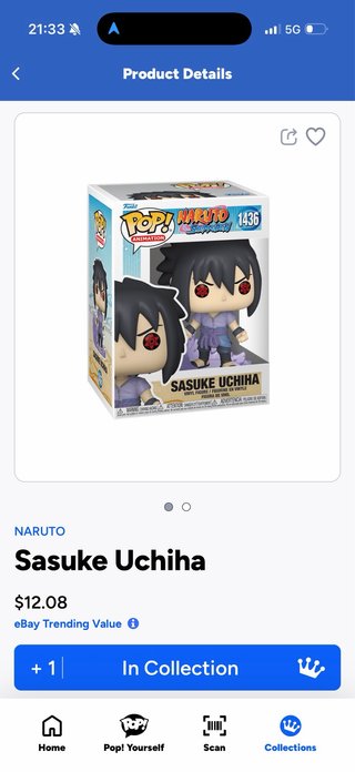 Funko Pop! Sasuke Uchiha 1436 Naruto
