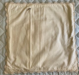 Fodera cuscino vintage anni '60 ricamata