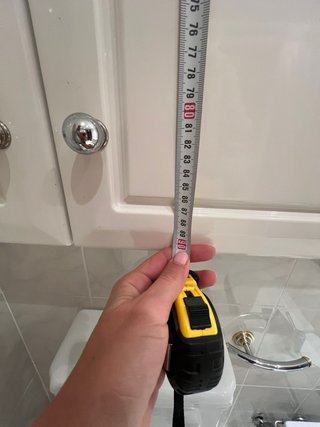 Mueble baño con espejo y lavabo de mármol