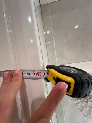 Mueble baño con espejo y lavabo de mármol