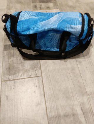 Mochila deportiva Nike azul y blanca