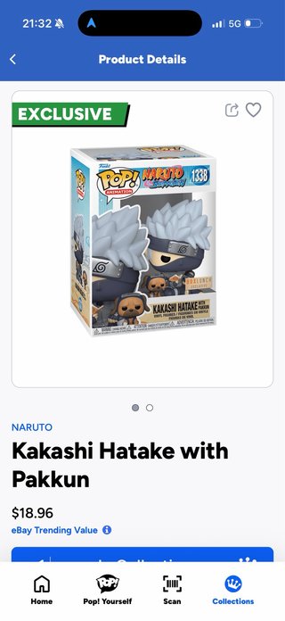 Funko Pop! Naruto Kakashi Hatake con Pakkun