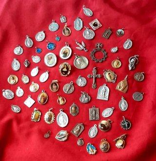 Lote Medallas Religiosas Antiguas