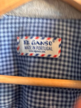 Camisa El Ganso cuadros azul y blanco