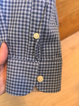 Camisa El Ganso cuadros azul y blanco