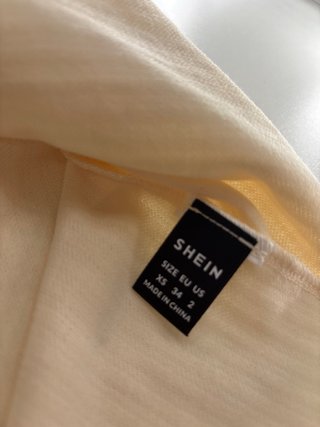 Top Shein Talla XS Beige