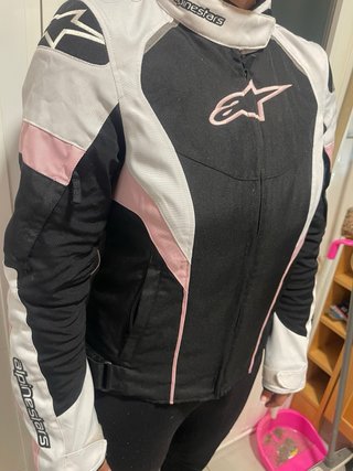 Chaqueta Moto Alpinestars Mujer Rosa/Blanca