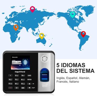 Control horario HapAttend con huella y tarjeta