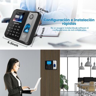 Control horario HapAttend con huella y tarjeta