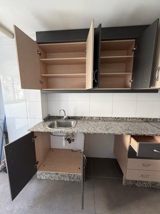 Cocina completa madera y piedra