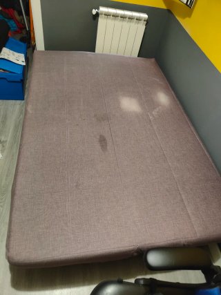 Sofá Cama con canape Gris y Negro