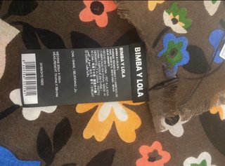 Chal Bimba y Lola floral marrón multicolor