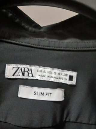 Camisa ZARA Negra Talla S