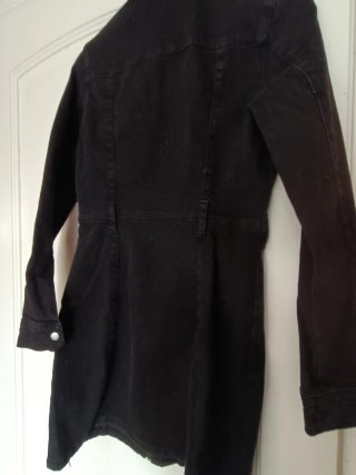 Abito denim Bershka nero
