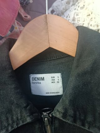 Abito denim Bershka nero