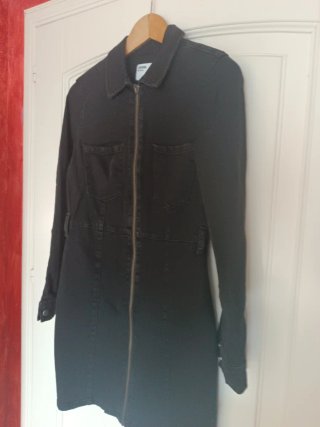 Abito denim Bershka nero