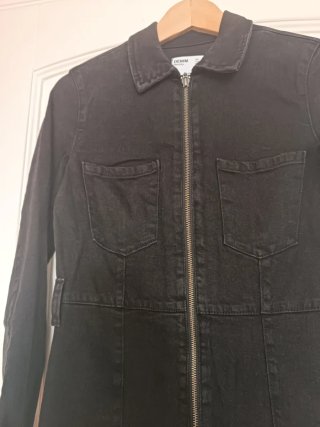 Abito denim Bershka nero