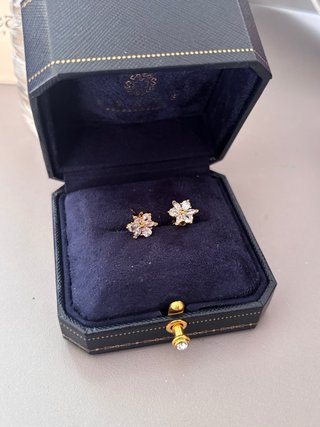 Pendientes Pandora Flor Circonitas Dorados