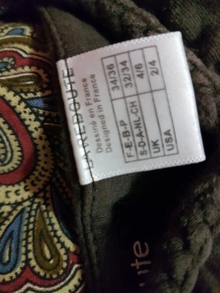 Vestito marrone in cotone