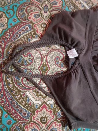 Vestito marrone in cotone