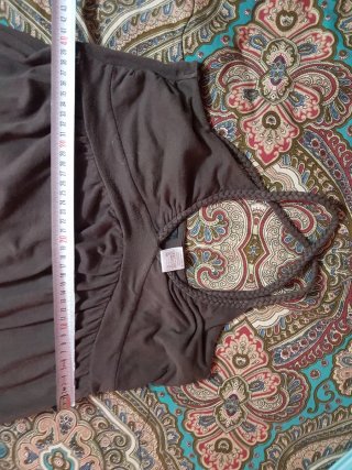 Vestito marrone in cotone