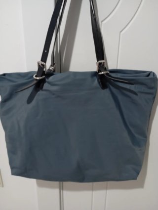 Bolso de hombro BIMBA Y LOLA gris y negro