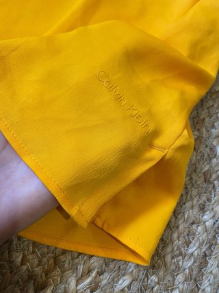 Camiseta sin mangas Calvin Klein naranja