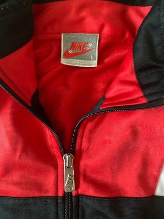 Giacca Nike Vintage Zip Rossa Nera Bianca